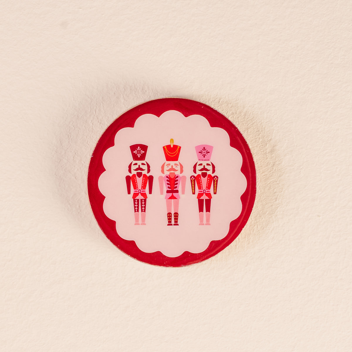 Nutcrackers Wood Enamel Coaster