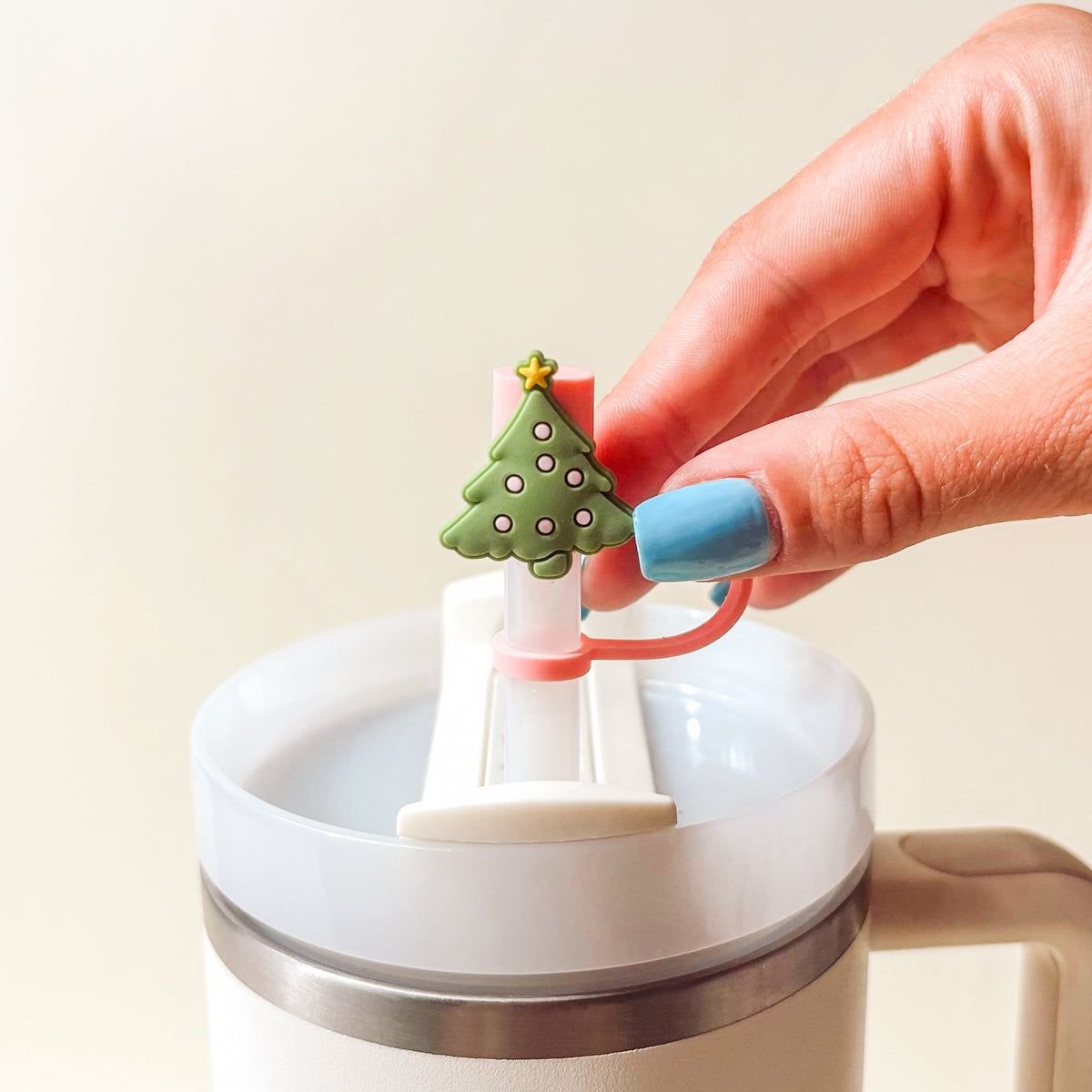 Naughty or Nice Straw Topper Set