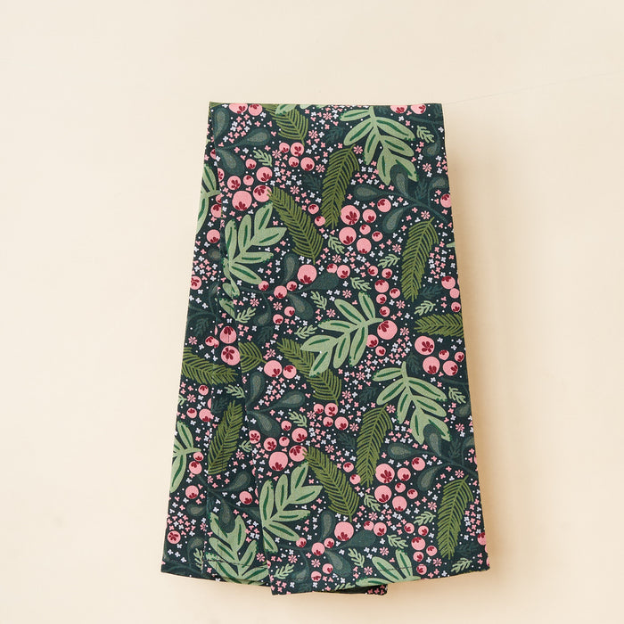 Jolly Sprig Green Tea Towel