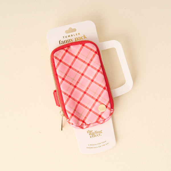 Festive Plaid Tumbler Fanny Pack