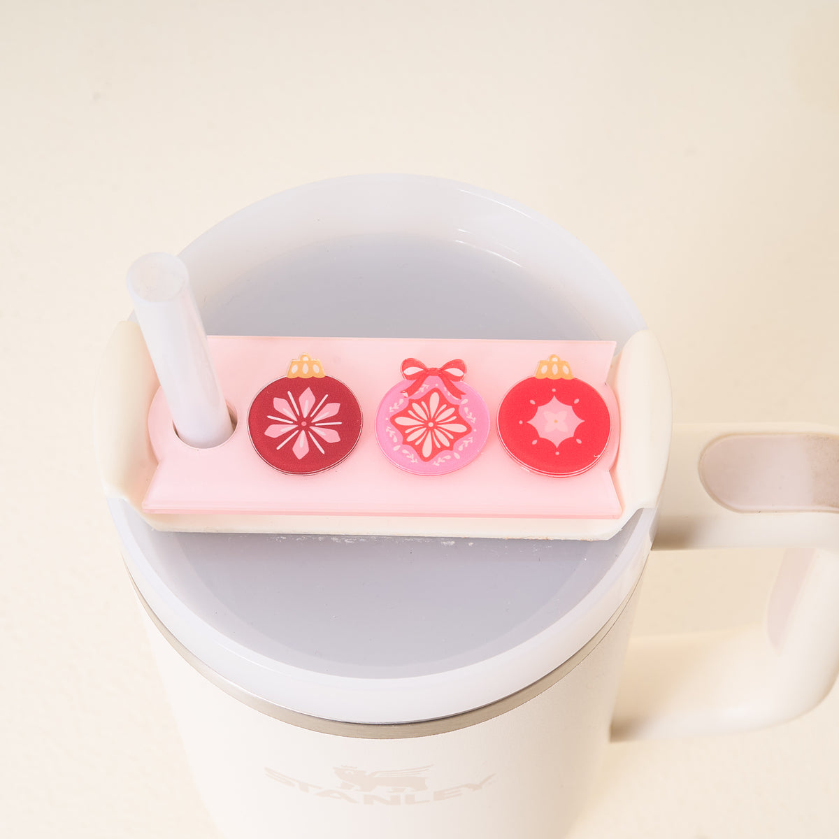 Merry Ornaments Tumbler Lid Tag