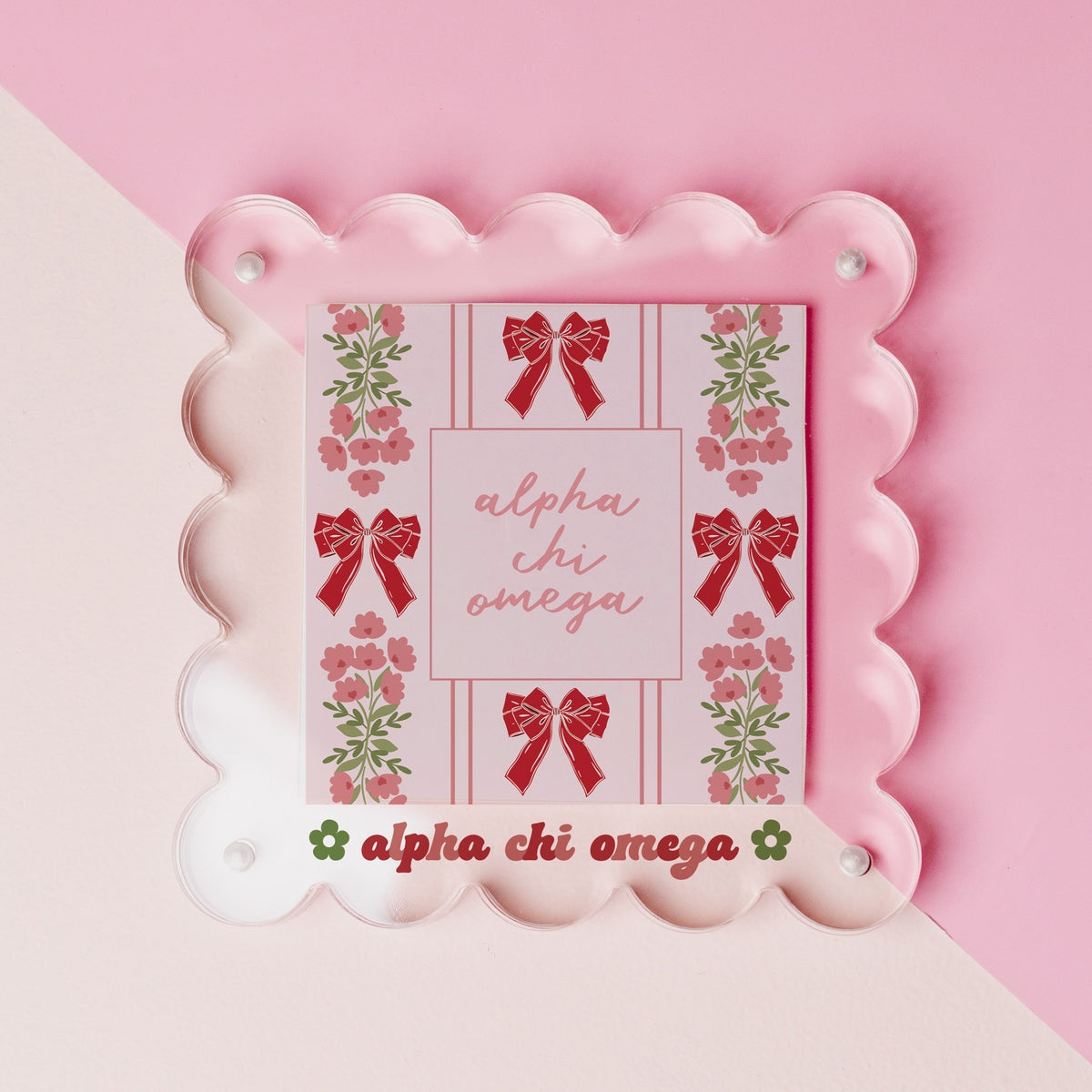 Alpha Chi Omega Acrylic Picture Frame