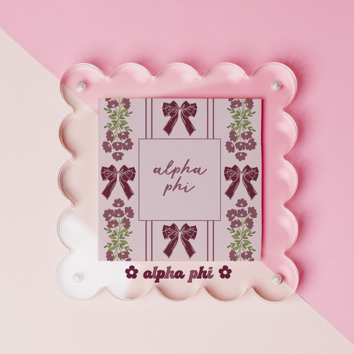 Alpha Phi Acrylic Picture Frame