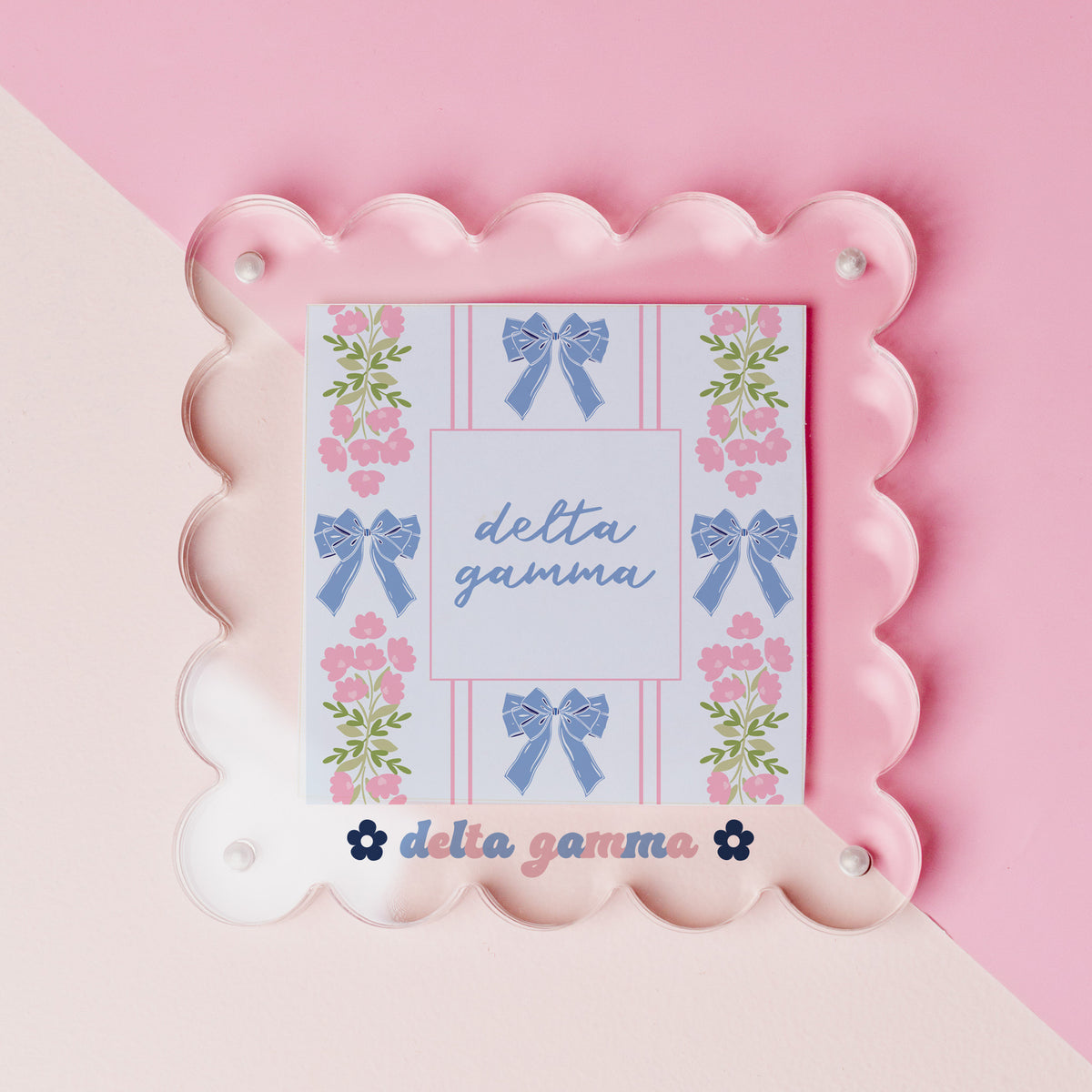 Delta Gamma Acrylic Picture Frame