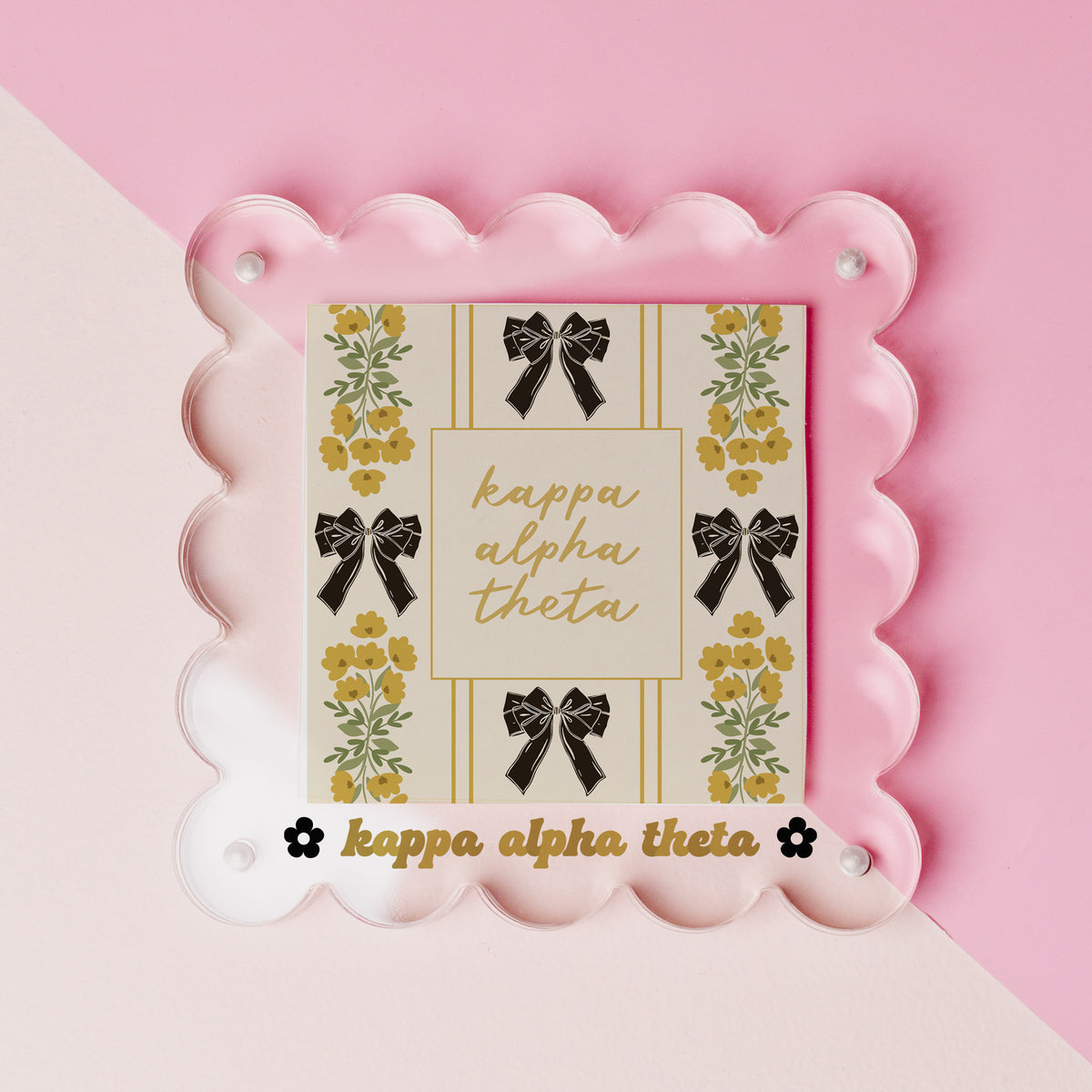 Kappa Alpha Theta Acrylic Picture Frame