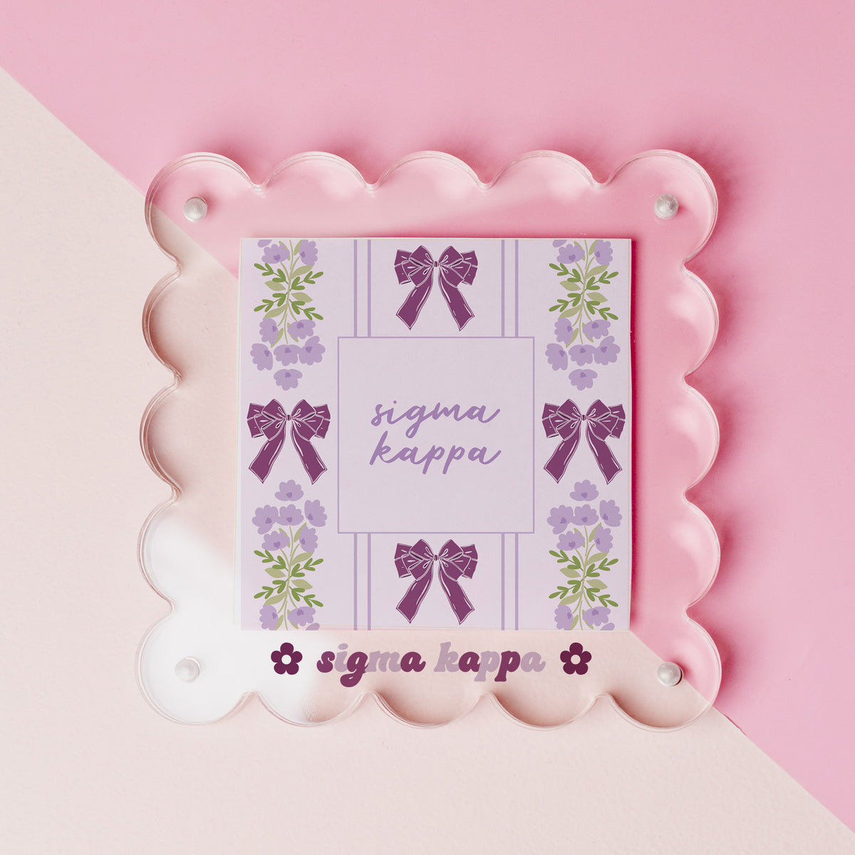 Sigma Kappa Acrylic Picture Frame