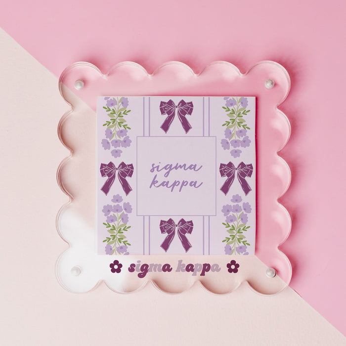 Sigma Kappa Acrylic Picture Frame