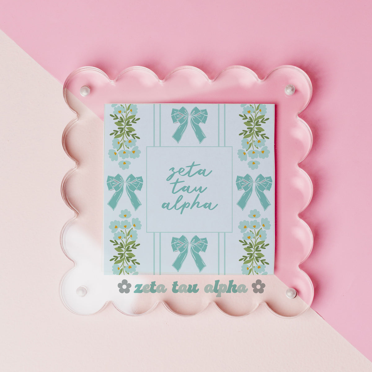 Zeta Tau Alpha Acrylic Picture Frame