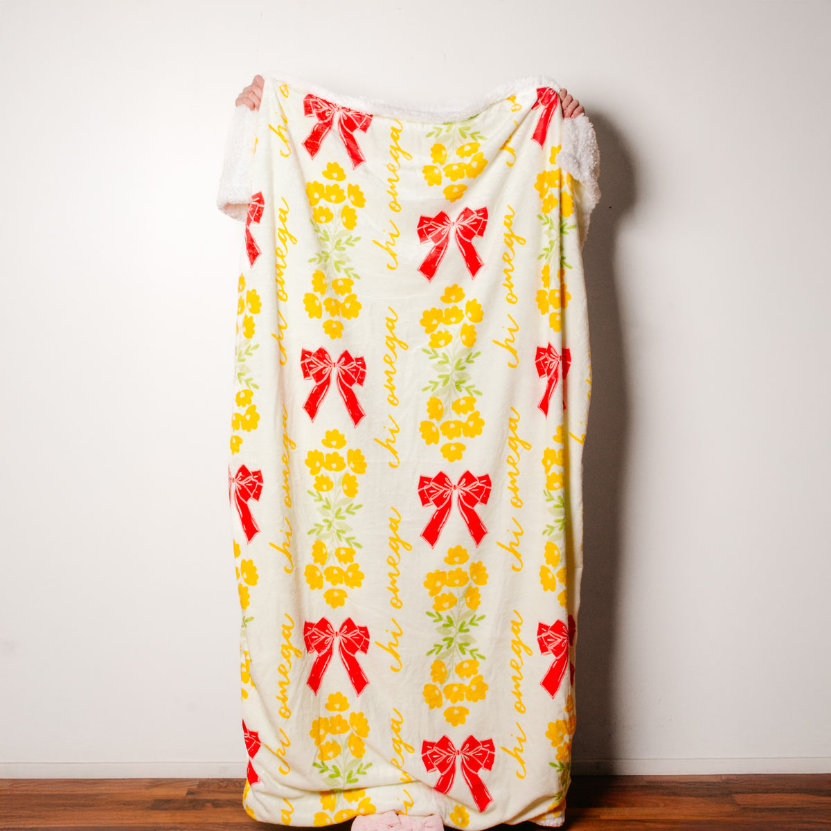 Chi Omega Plush Sherpa Blanket