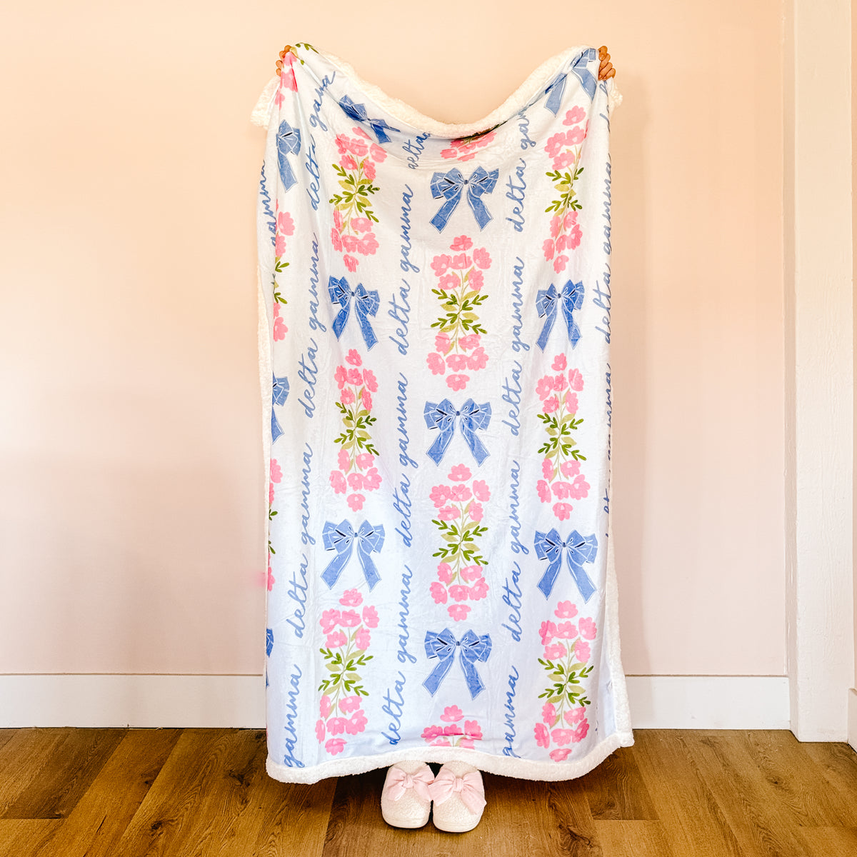 Delta Gamma Plush Sherpa Blanket