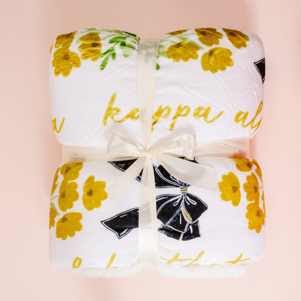 Kappa Alpha Theta Plush Sherpa Blanket