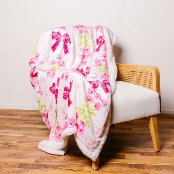 Phi Mu Plush Sherpa Blanket