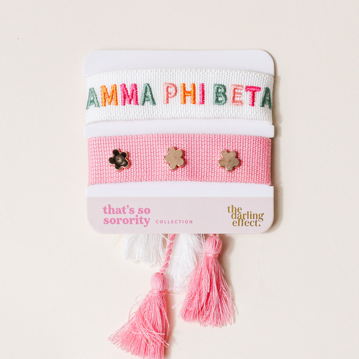 Gamma Phi Beta Woven Bracelet Set
