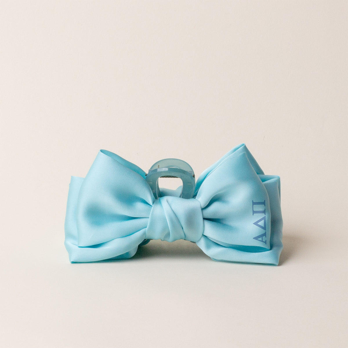 Alpha Delta Pi Satin Bow Claw Clip