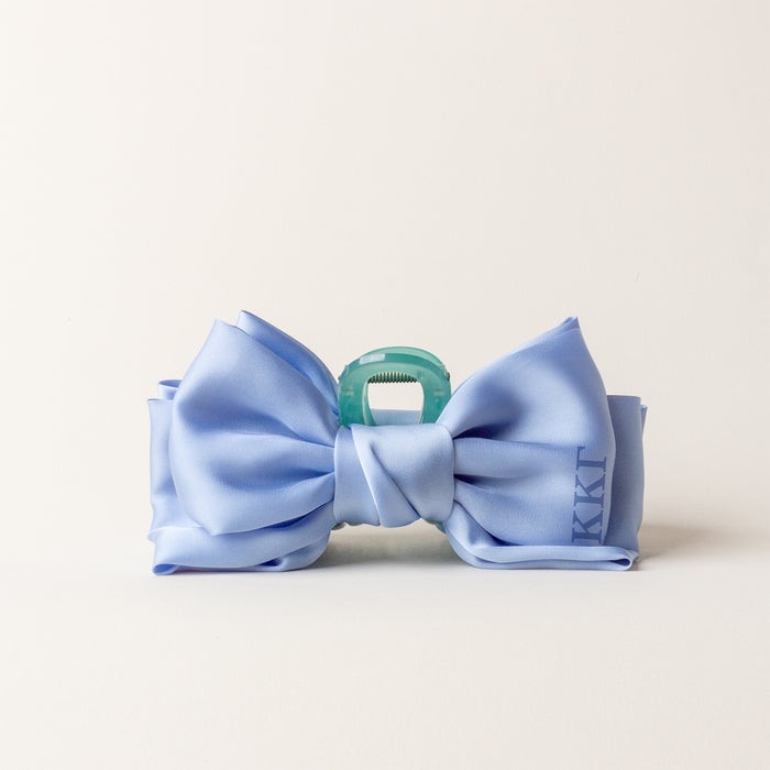 Kappa Kappa Gamma Satin Bow Claw Clip