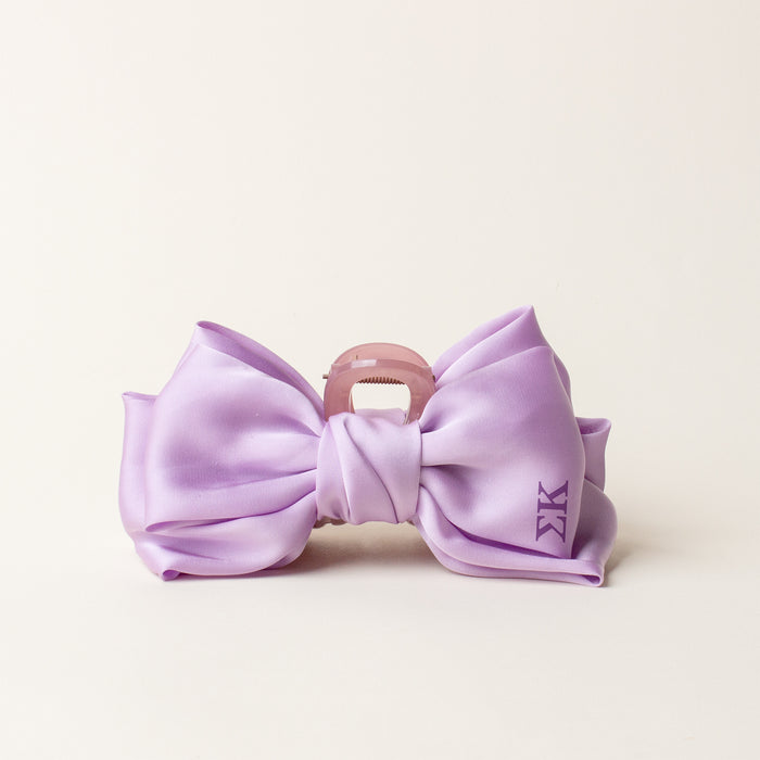 Sigma Kappa Satin Bow Claw Clip