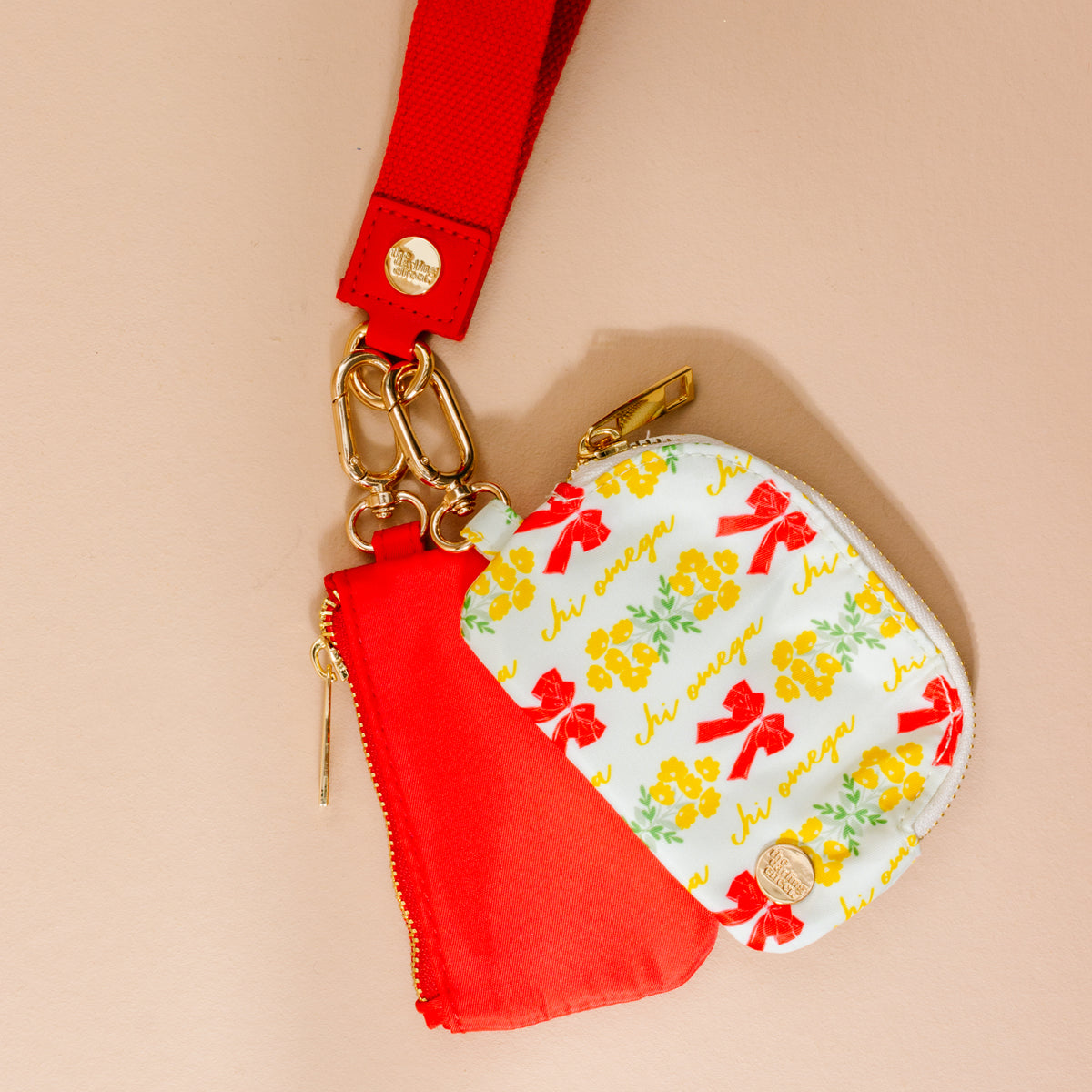 Chi Omega Dynamic Duo Pouch Wristlet
