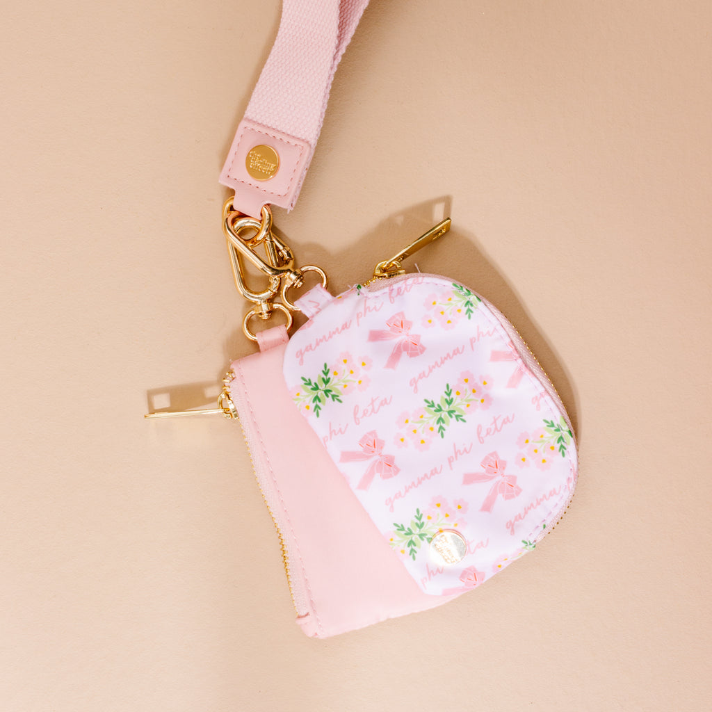 Evergreen Gold Dynamic Duo Pouch Wristlet