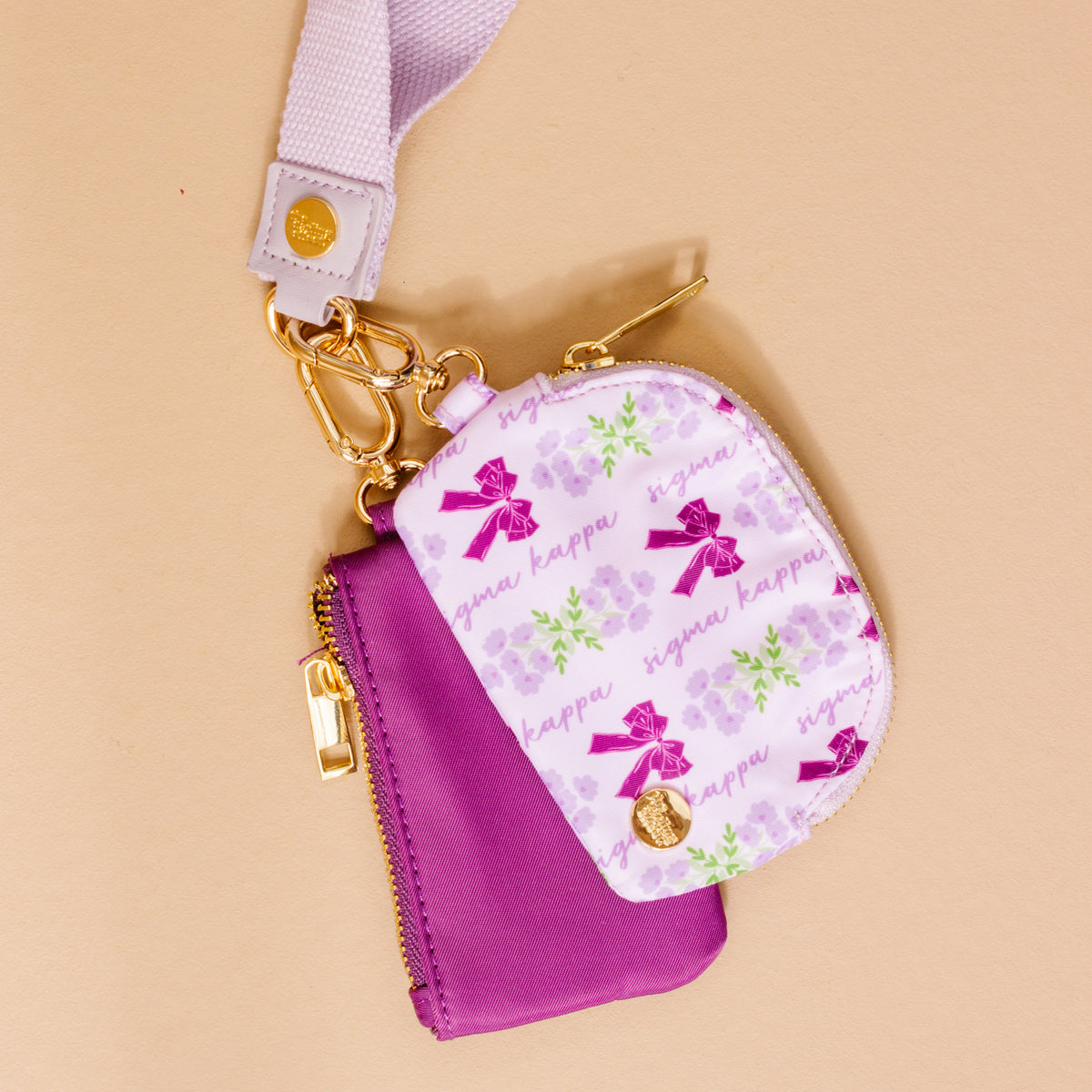 Sigma Kappa Dynamic Duo Pouch Wristlet