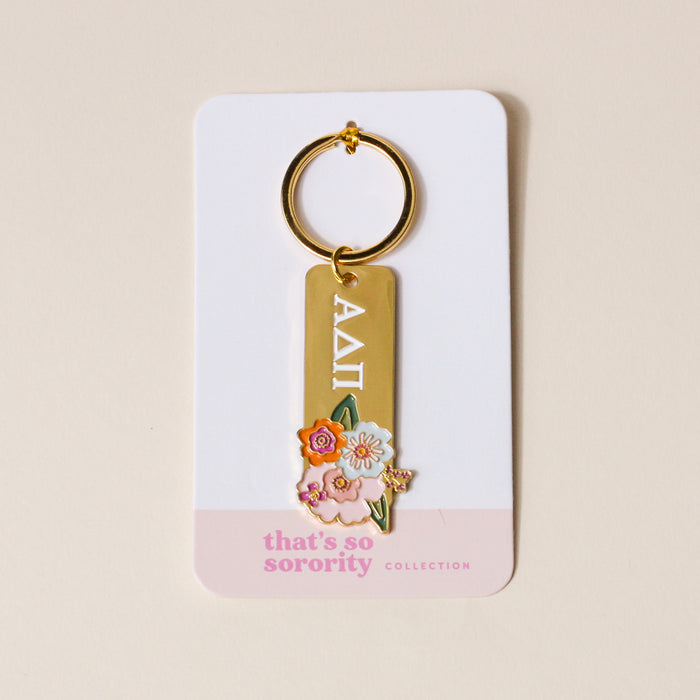 Alpha Delta Pi Enamel Keychain