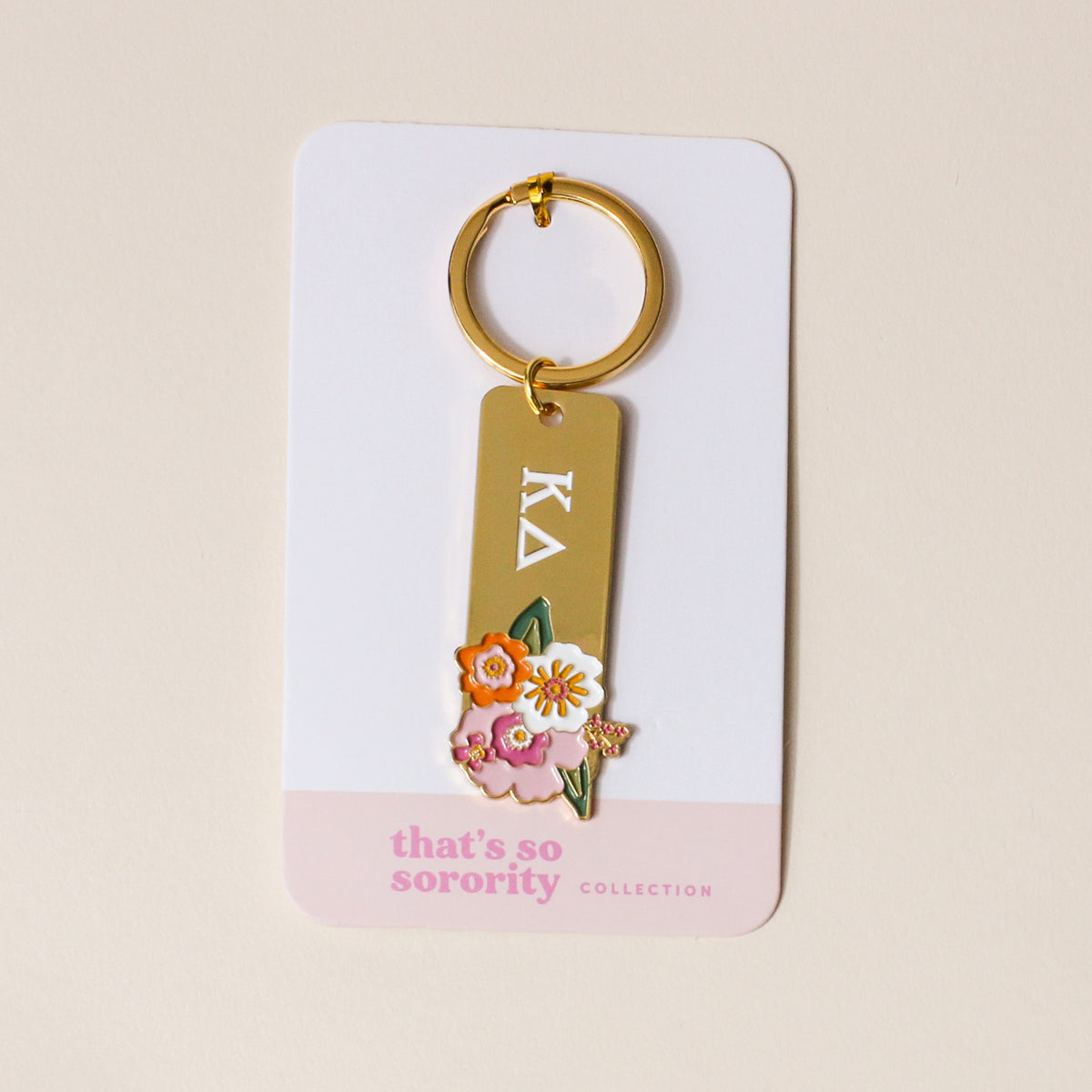 Kappa Delta Enamel Keychain