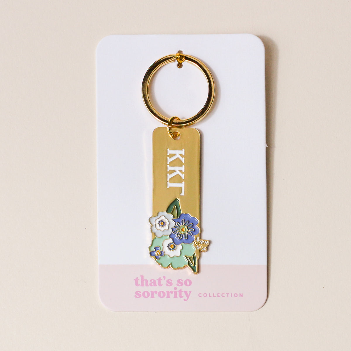 Kappa Kappa Gamma Enamel Keychain