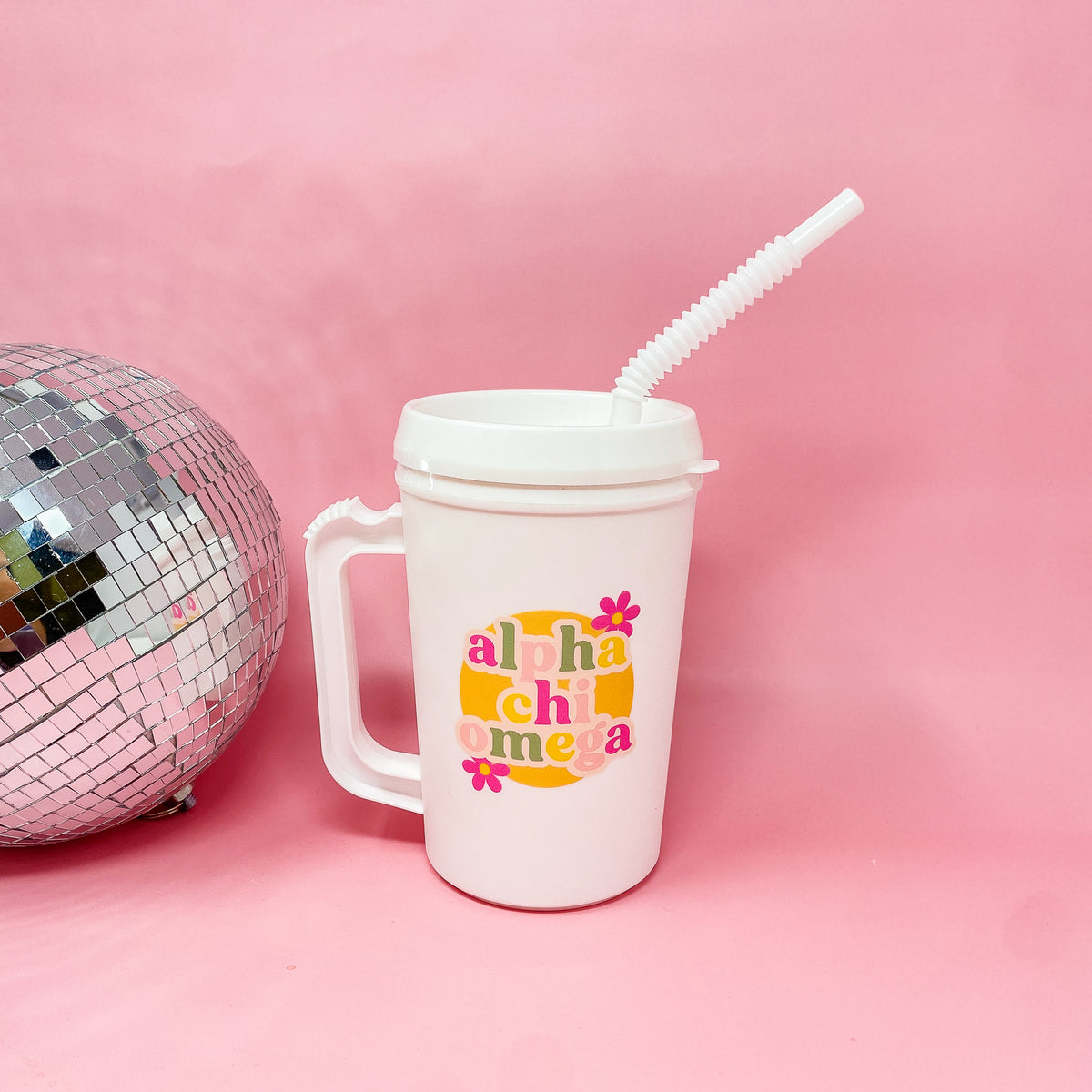 Alpha Chi Omega 22oz Floral Mega Mug