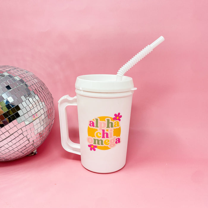 Alpha Chi Omega 22oz Floral Mega Mug