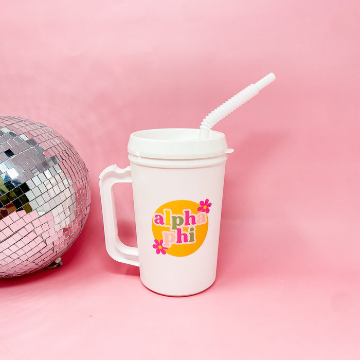 Alpha Phi 22oz Floral Mega Mug