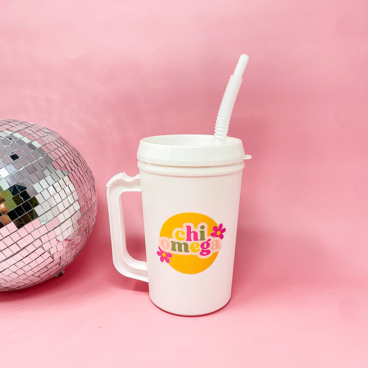 Chi Omega 22oz Floral Mega Mug