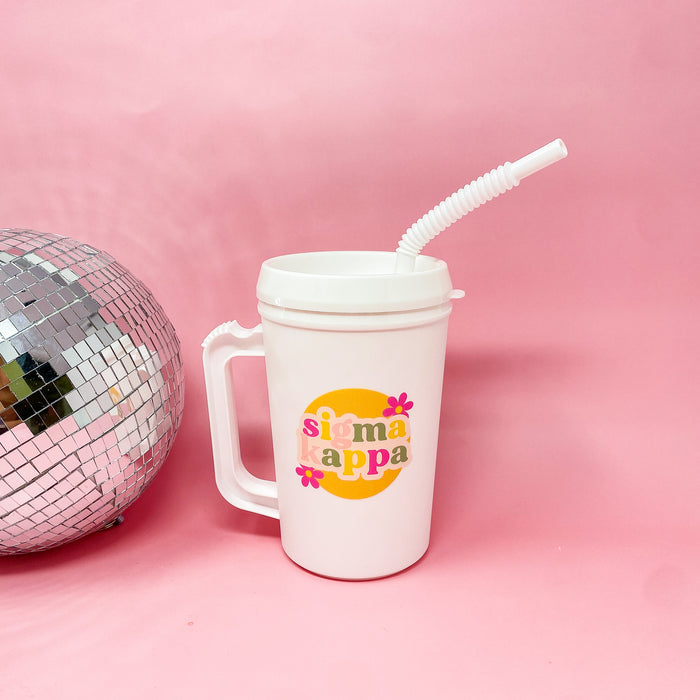 Sigma Kappa 22oz Floral Mega Mug