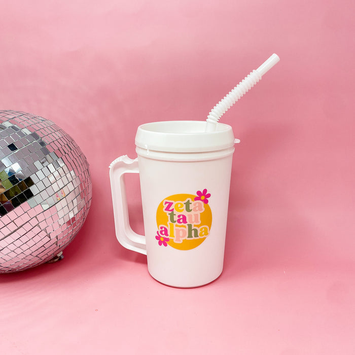 Zeta Tau Alpha 22oz Floral Mega Mug