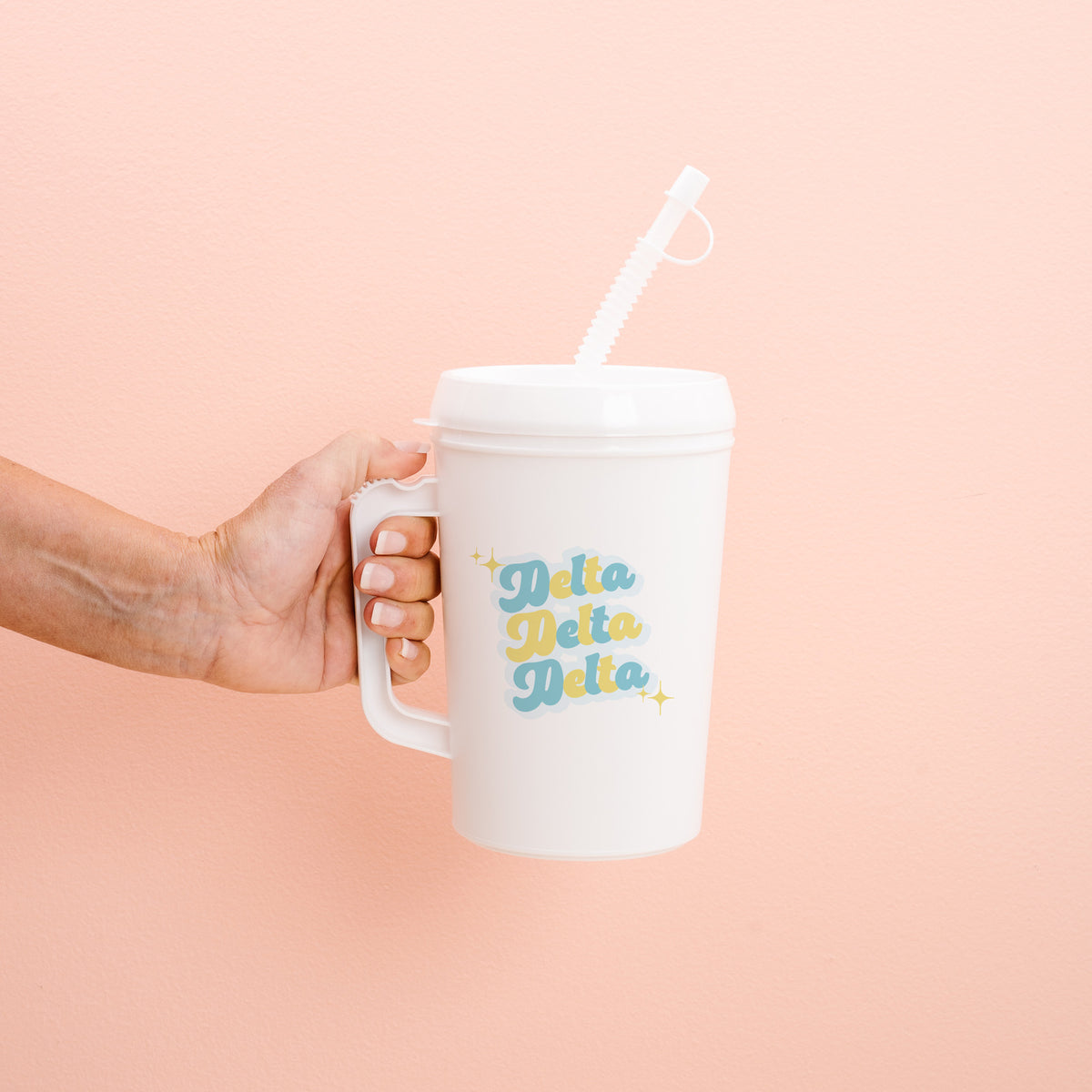 Delta Delta Delta 22oz Retro Sparkle Mega Mug