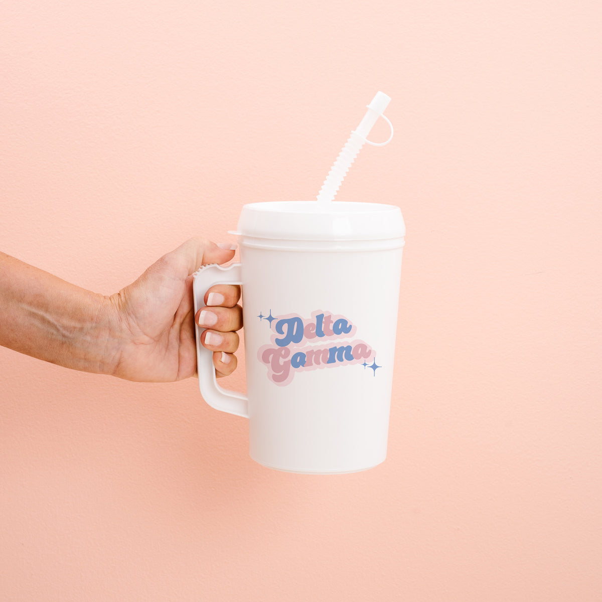 Delta Gamma 22oz Retro Sparkle Mega Mug