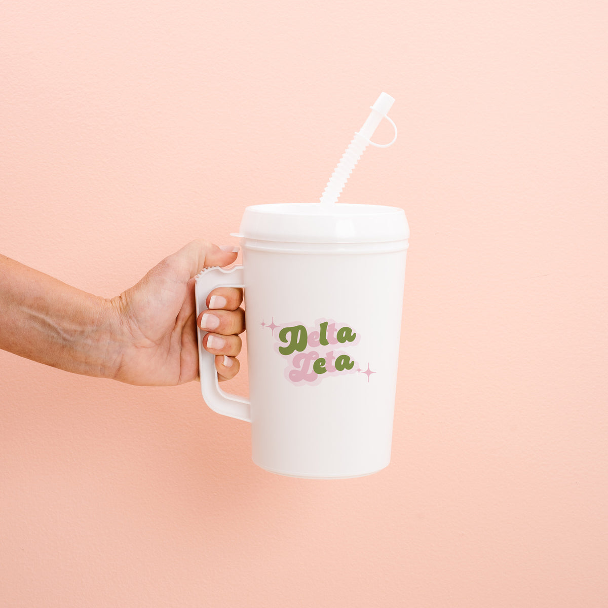 Delta Zeta 22oz Retro Sparkle Mega Mug