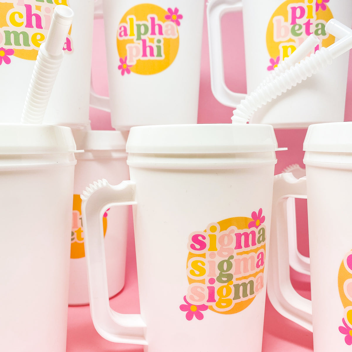 Chi Omega 22oz Floral Mega Mug