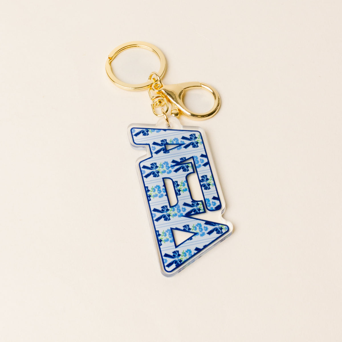 Alpha Xi Delta Oh So Fancy Letter Acrylic Keychain