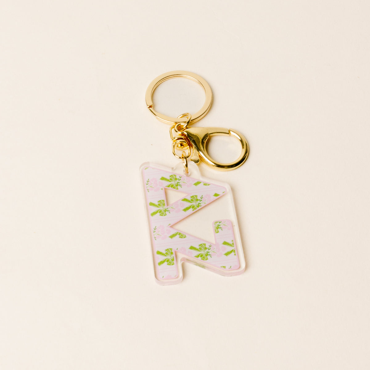 Delta Zeta Oh So Fancy Letter Acrylic Keychain