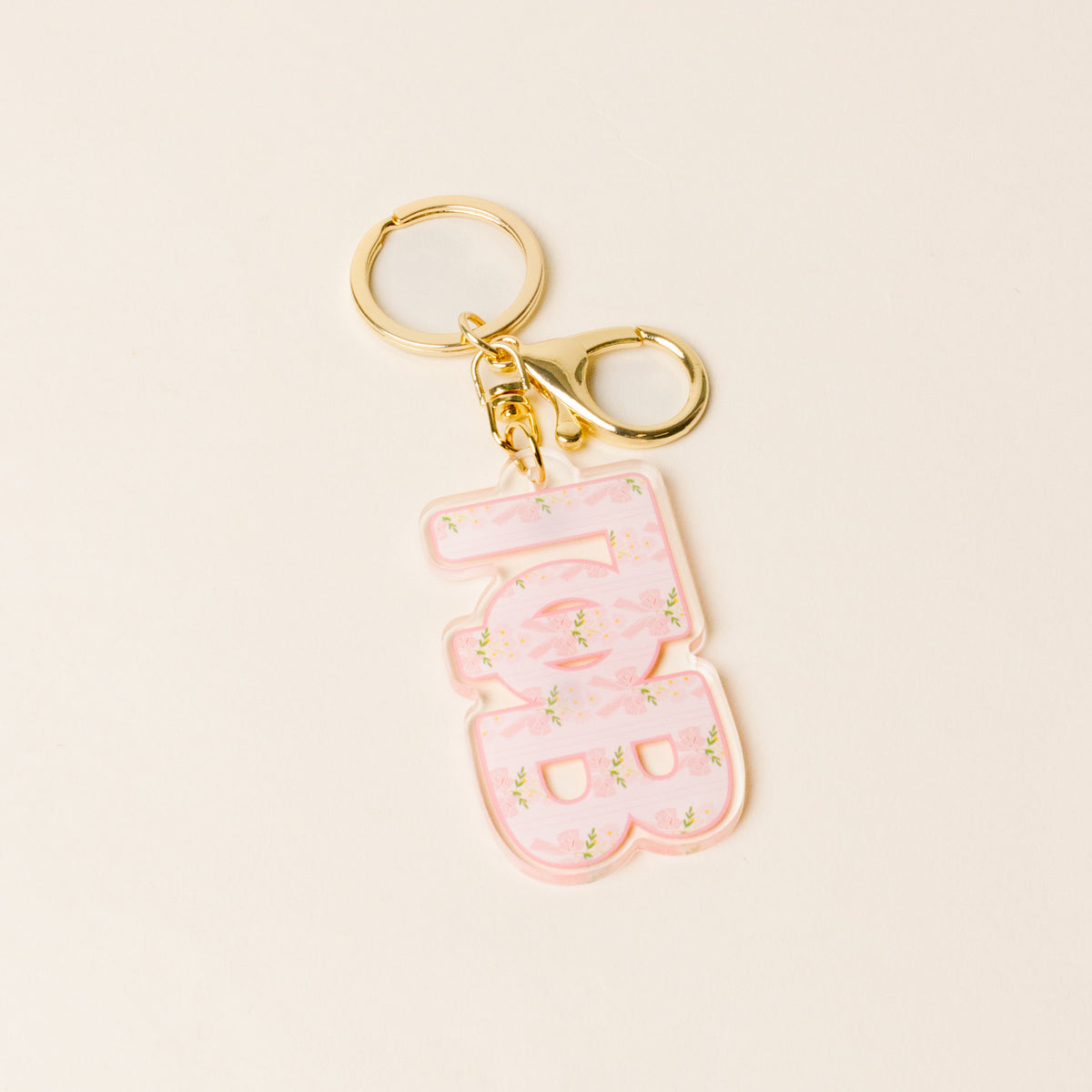 Gamma Phi Beta Oh So Fancy Letter Acrylic Keychain