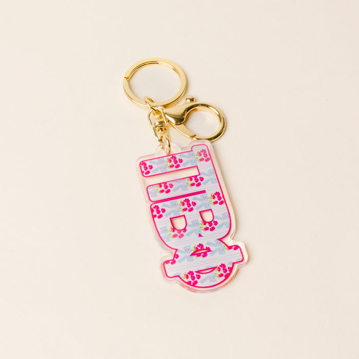 Pi Beta Phi Oh So Fancy Letter Acrylic Keychain