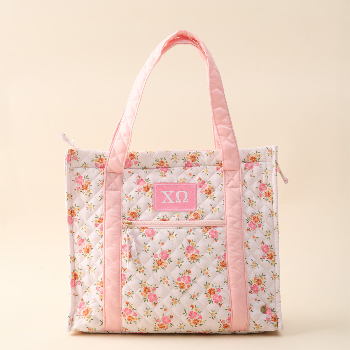 Chi Omega The Everyday Quilted Tote Bag