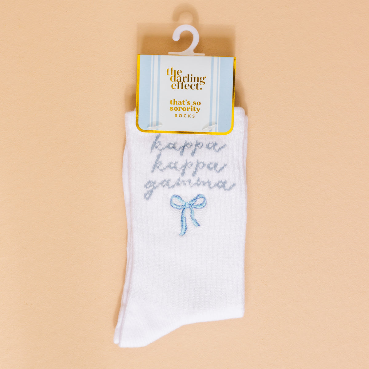 Kappa Kappa Gamma Embroidered Crew Socks