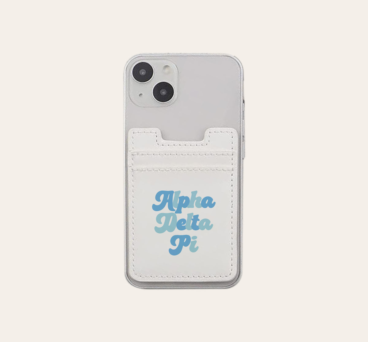 Alpha Delta Pi Stick-On Phone Wallet