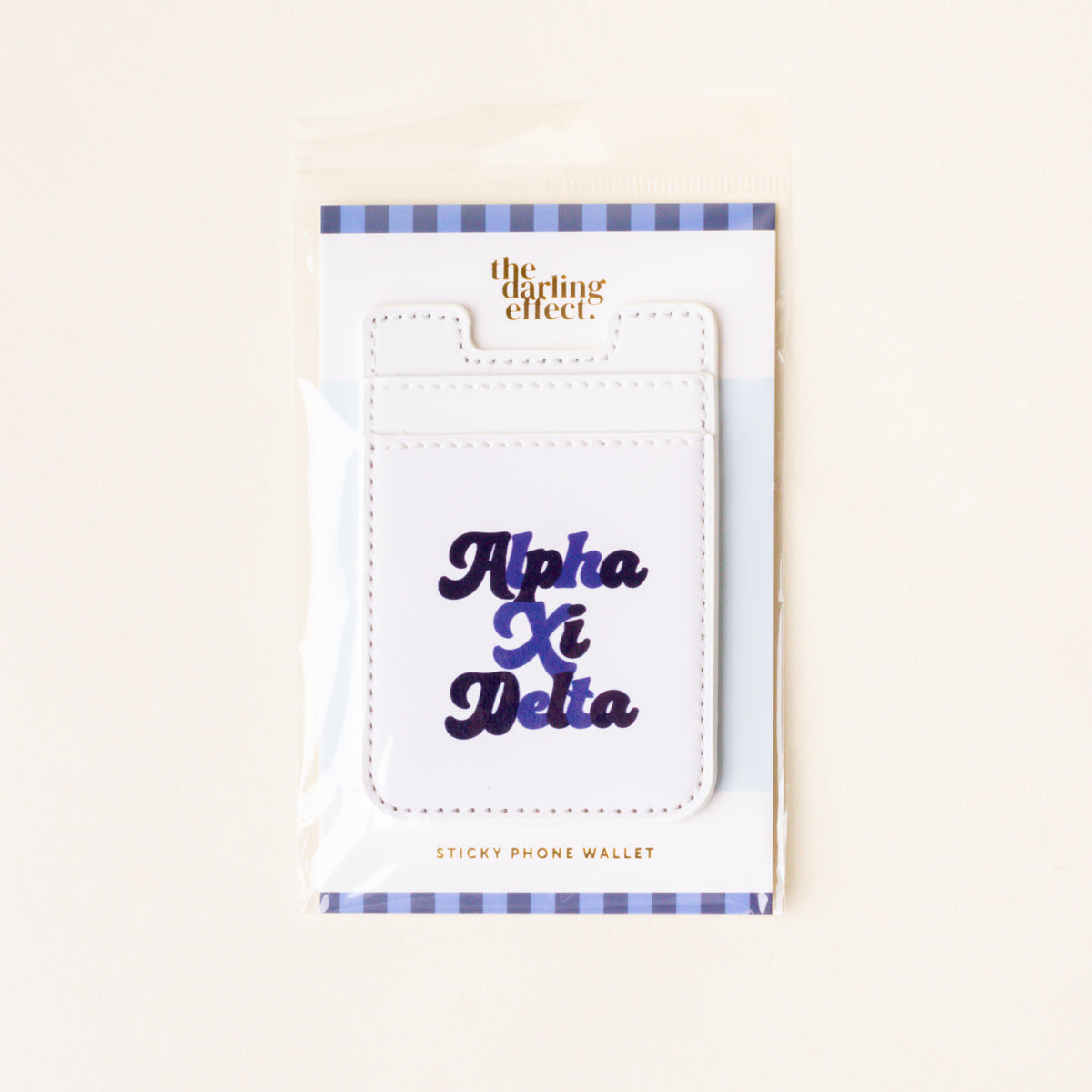 Alpha Xi Delta Stick-On Phone Wallet