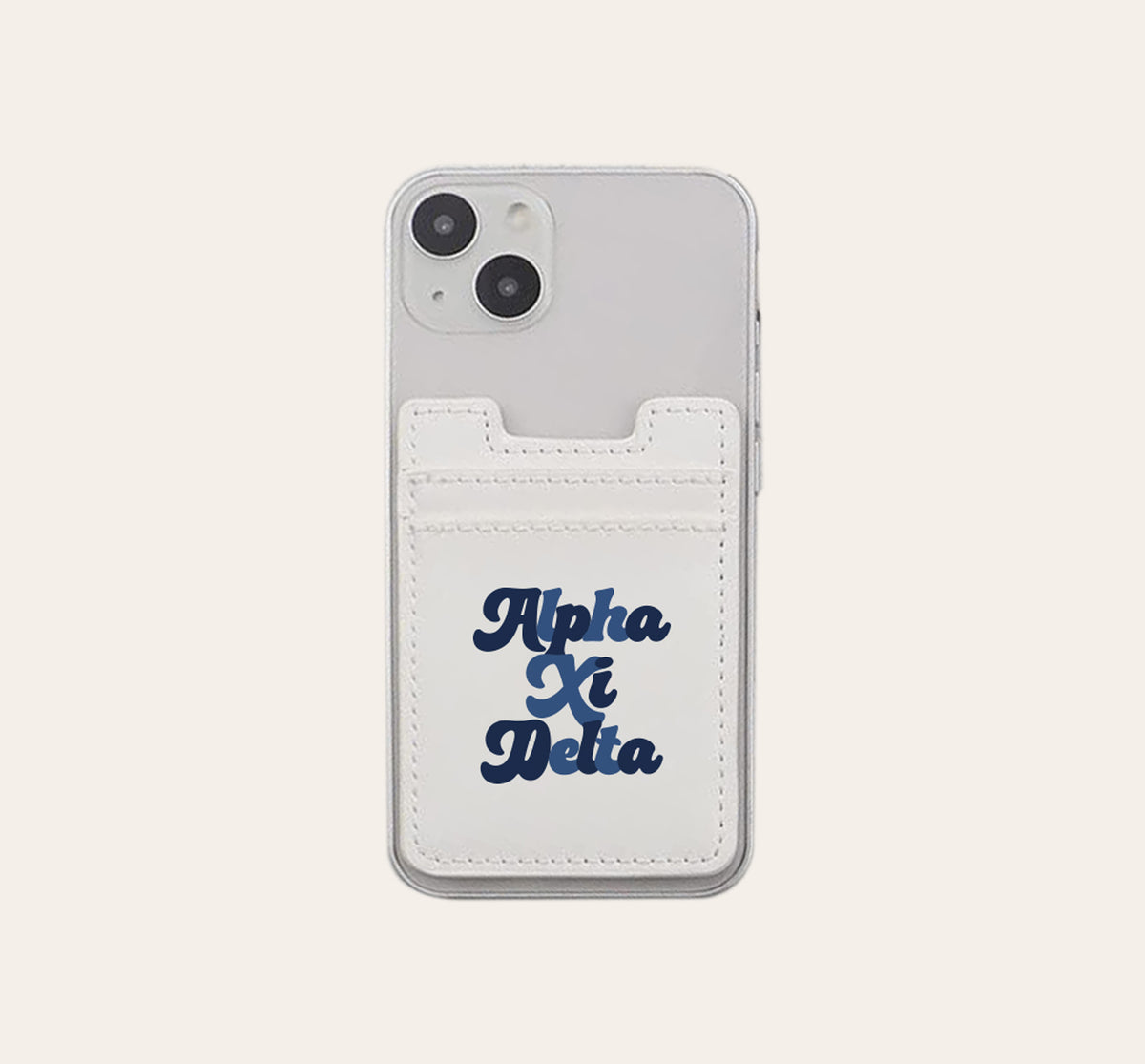 Alpha Xi Delta Stick-On Phone Wallet