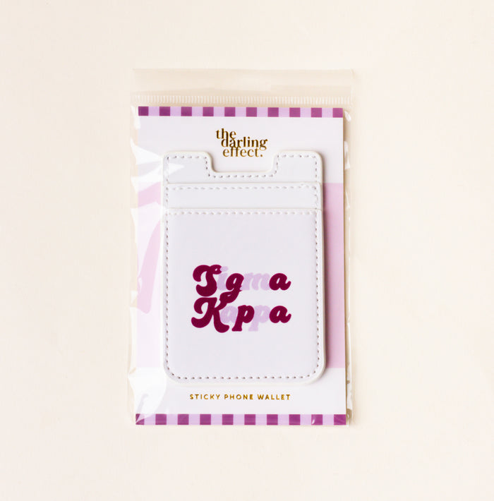 Sigma Kappa Stick-On Phone Wallet