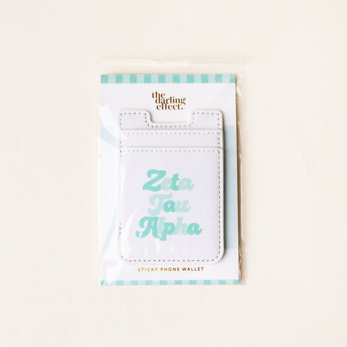 Zeta Tau Alpha Stick-On Phone Wallet