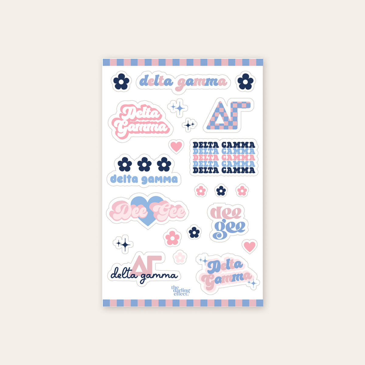 Delta Gamma Sticker Sheet