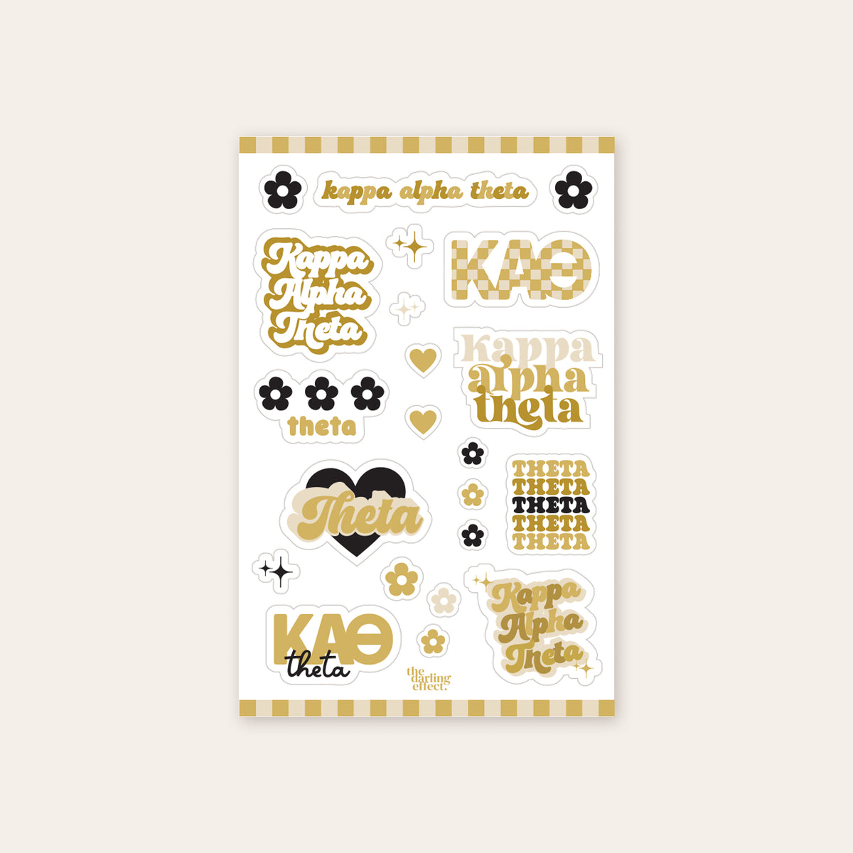 Kappa Alpha Theta Sticker Sheet