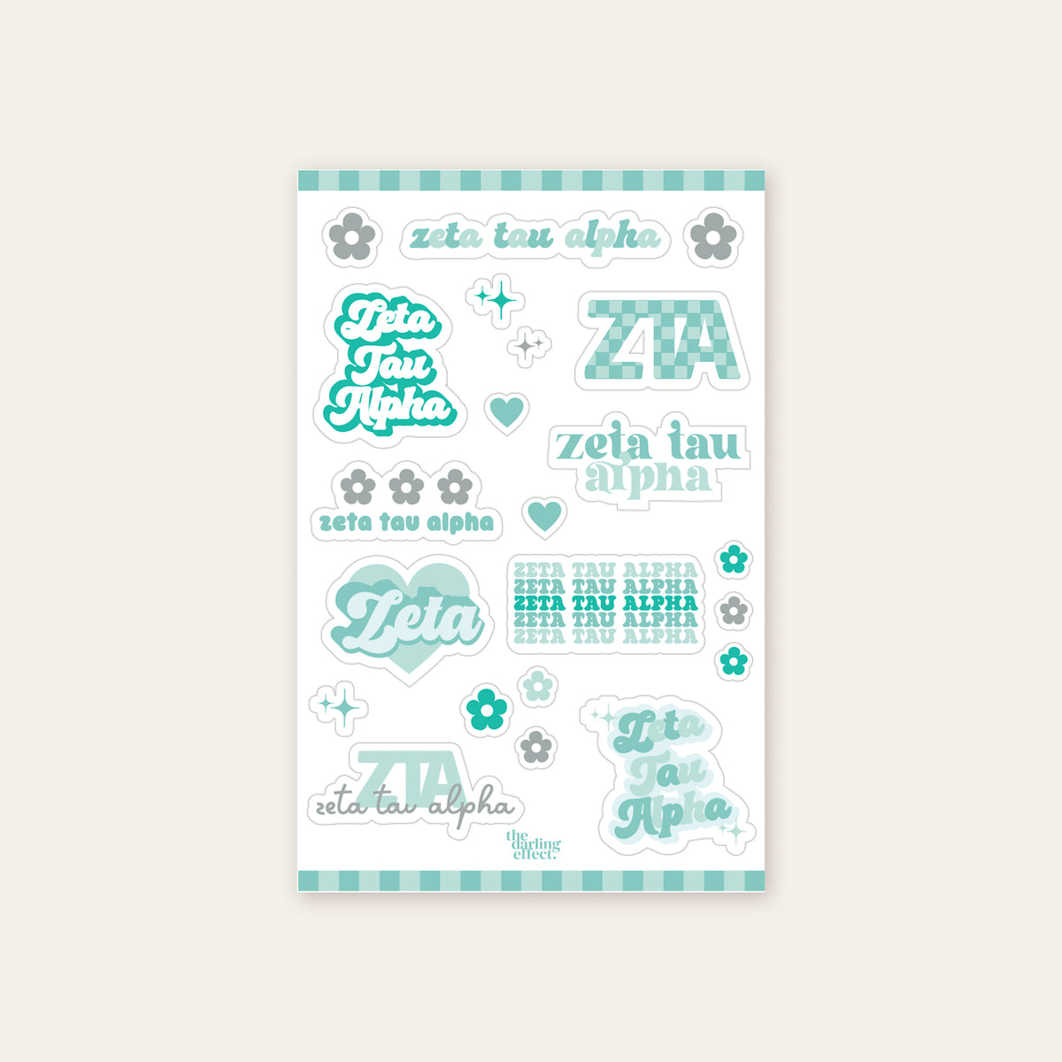 Zeta Tau Alpha Sticker Sheet